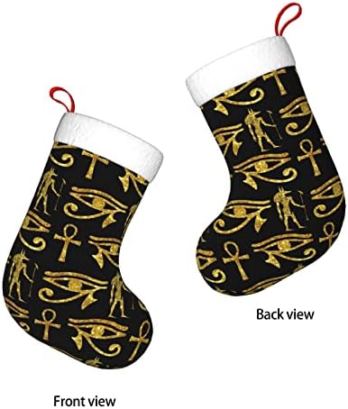 גרבי חג המולד מצרים עתיקים אנך זהב זהב כפול-צד תלייה גרביים