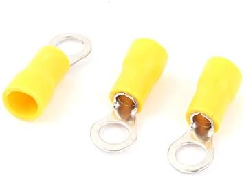 אקס-דריי 200 יחידות 2-4 שניות מחבר חוט מבודד טבעת מלחץ מסוף צהוב 16-14 אינץ '(200 יחידות 2-4 שניות קונקטור דה אלמברה