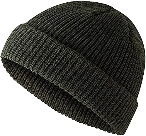 לאוור מכמורת כפת כובע חורף קצר כפת כובע מגולגלת קצה כיפה דייג כפה עבור גברים ונשים