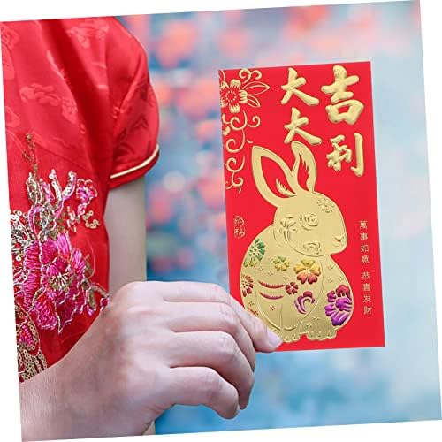 יארדווה 18 יחידות מנות שנה של נמר אדום ארנקי רב כלי ארנק חתונה מעטפות חדש שנה הונגבאו מתנת כסף מעטפות נייר