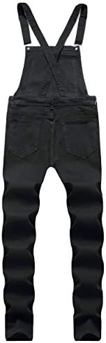 סרבל סינר ג ' ינס דרזופ לגברים סרבל בכושר דק עם כיסים אופנה רטרו