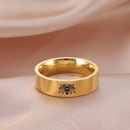 ויאלמה הדרקון וולף ראש טבעת לגברים שחור פאנק טבעות תכשיטי יום נישואים יום הולדת בני-69424