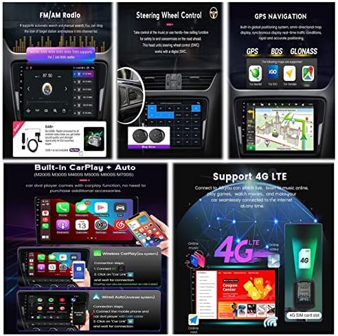 9 אינץ 'אנדרואיד 11 יחידת ראש Autoradio לפייג'ו 207 2006-2015 2 DIN מולטימדיה נגן נגן תמיכה WiFi Bluetooth USB DSP Carplay DAB+