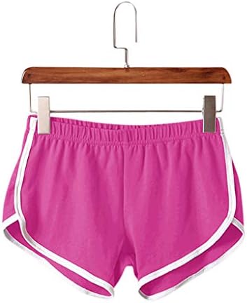 מכנסי ספורט בקיץ לנשים מפעילים אימון לחדר כושר המותניים מכנסיים קצרים רזים עם פס