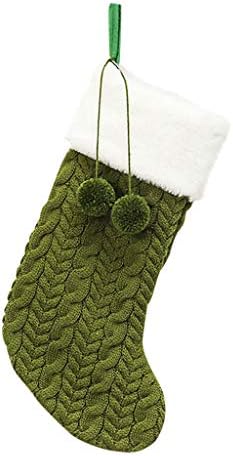 גרבי גרבי חג המולד משובצים מיני מתנה לשרוול גרביים עם תיק תפאורה קטיפה תפאורה ביתית על הכביש שוב קישוט