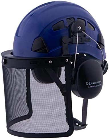 Lohaswork בטיחות כובע קשה ANSI Z89.1 קסדת בטיחות עם עבודות בנייה של אוזניים ומגן פנים