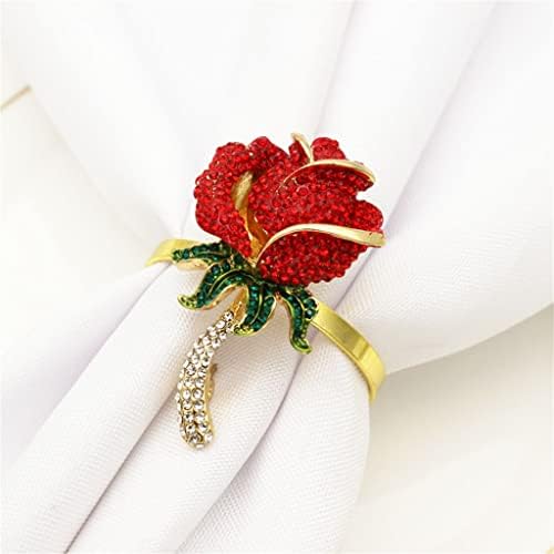 YGQZM 30 יחידות יום האהבה פרח מפית מפית כפתור למלון מסיבת חתונה מפית טבעת טבעת טבעת טבעת