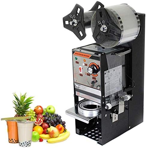 מכונת איטום כוס תה חצי אוטומטית 350 וואט 300-500 כוסות / שעה לבועה בובה חלב תה קפה שייקים אוטם