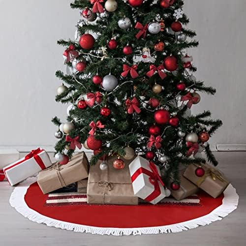 דגל אמריקאי חוצה חצאית עץ חג המולד חצאית חג המולד עץ עץ מחצלת ציצים קישוטים לקישוטים מסיבת חג 30/36/48 אינץ '