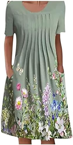 פוביגו מסיבת שמלות לנשים אלגנטי קלאסה, אופנה ענקיות אביב עבודת טוניקת שמלת נשים של קצר שרוול