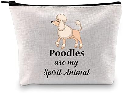 GJTIT Poodles מתנה חיות מחמד חובב כלבים בעלים פודלי מתנה הם כיס מארגן איפור בעלי חיים רוחי לאמא פודל