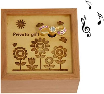 קופסאות מוזיקליות של Laxury אתה לייזר השמש שלי חרוט קופסא מוזיקה מעץ קופסת מוסיקה מתנות ליום הולדת ילדה/חג