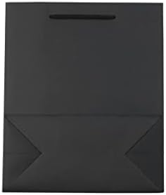 ביגוד מסודר בנג 70 שקיות מתנה ליום הולדת 70 - נייר שחור עם ידית חבל - תיק מתנה גדול של דיוקן סביבה - וינטג '1953