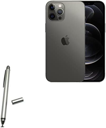 עט חרט בוקס גלוס תואם ל- Apple iPhone 12 Pro Max - חרט קיבולי Dualtip, קצה סיבים קצה קצה קיבולי עט עט עבור אפל