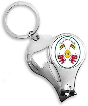 טוגו אפריקה סמל לאומי סמל ניפר ניפר טבעת מפתח פתיחת בקבוקי שרשרת
