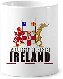 צפון אירלנד מפת מפת דגל מברשת שיניים מחזיק עט ספל CERAC עמדת עיפרון כוס