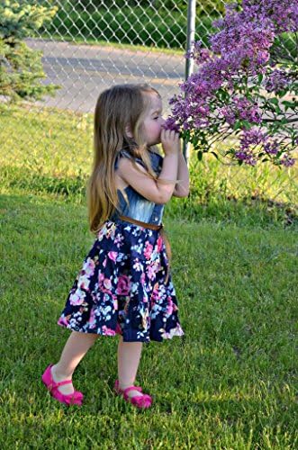 י. ג ' יי.בנות שמלות ג ' ינס חולצות פרח שמלת ילדה לקיץ, נסיכת שמלות בנות אופנה בגדי 3-14 שנים