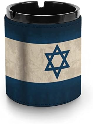 דגל ישראל וינטג 'מצחיק פו עור מאפרה סיגריות מגש אפר סיגריות לקישוט רכב למשרד ביתי