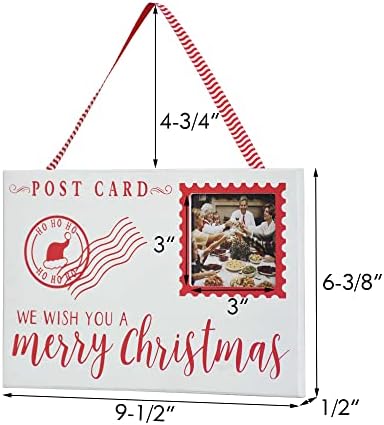 פריז לופט לחג המולד עיצוב קיר, כרטיס פוסט חג המולד, אנו מאחלים לכם חג שמח, מסגרת צילום תלויה, חג המולד של בית החווה, עיצוב