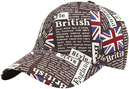 בריטי דגל כובע בייסבול כובע לגברים נשים בציר במצוקה ארהב דגל כובע פטריוטית מתכוונן סטרפבק נהג משאית כובע