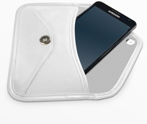 מארז גוויות Box עבור LG K8S - כיס מסנג'ר עור עלית, עיצוב מעטפת עור סינטטי עור עבור LG K8S - שנהב לבן