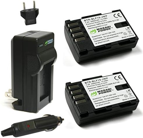 סוללת ווסאבי חשמל ומטען עבור Panasonic DMW-BLF19 ו- Panasonic Lumix DMC-GH3, DMC-GH4