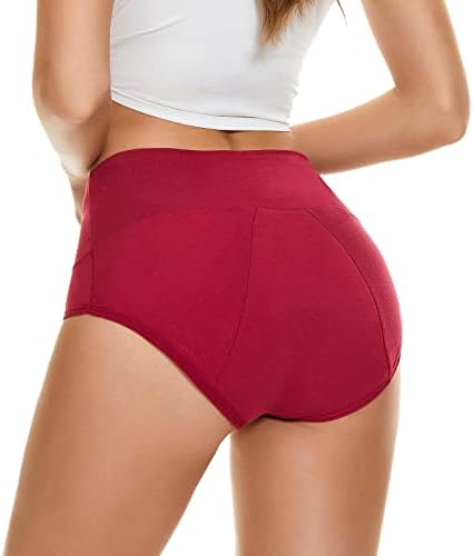 בגדים לקיים יחסי מין ב -4 חתיכות במותניים גבוהות תחתונים עמידים בפני דליפות לנשים בתוספת תחתונים בגודל גודל פריטי